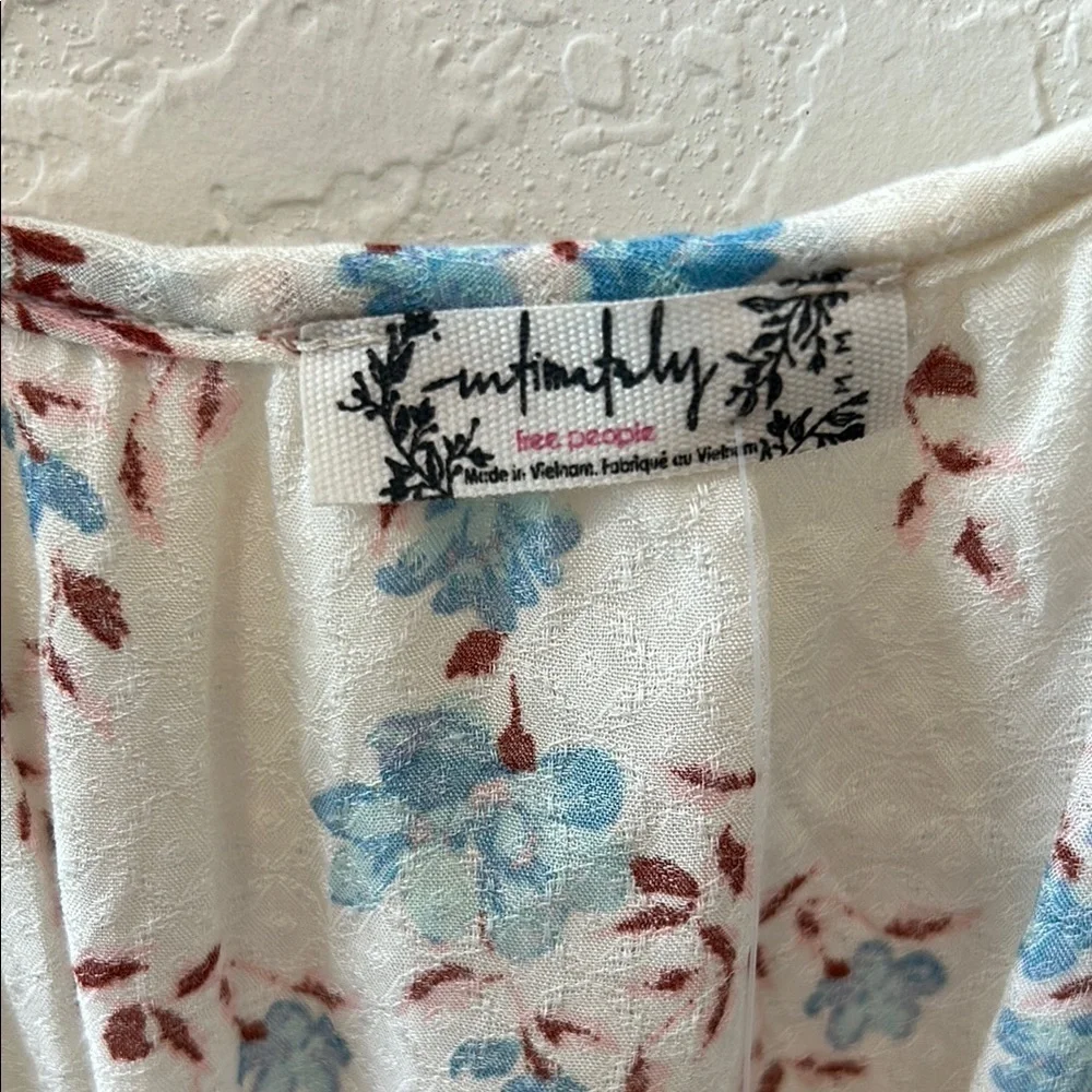 Free People Intimately Floral Ruffle Bodysuit